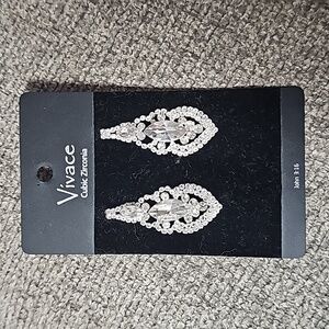 Vivace cubic zirconia dangle earrings